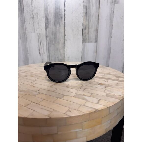 No Brand Accessories - Retro Black Round Frame Sunglasses Classic Dark Lens Hipster Festival Style